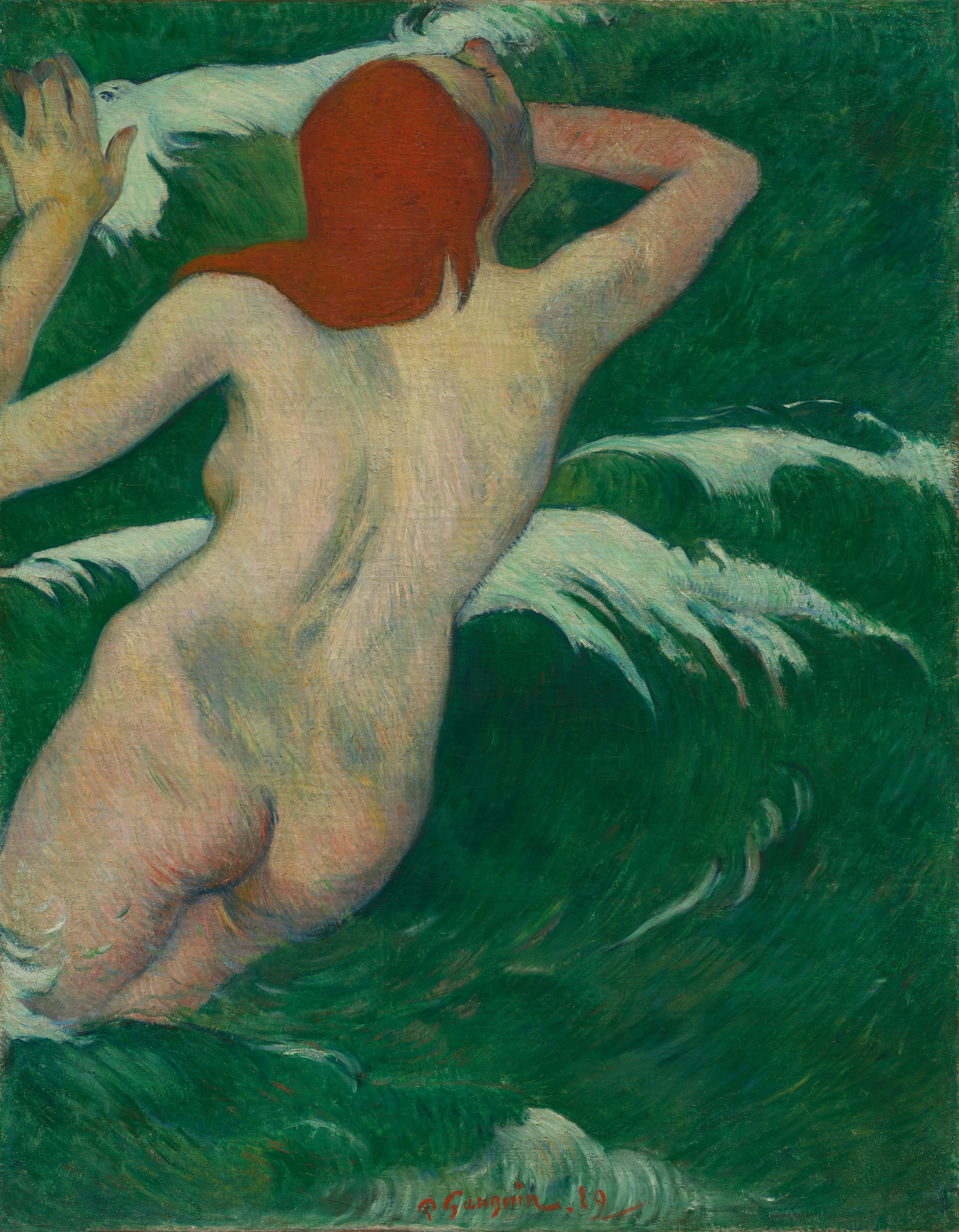 In the Waves (Dans les Vagues), Paul Gauguin, 1889
