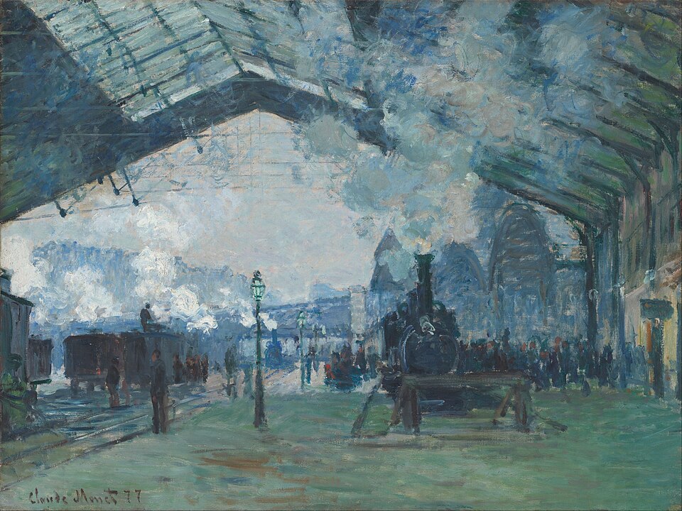 Arrival of the Normandy Train, Gare Saint-Lazare, Claude Monet, 1877