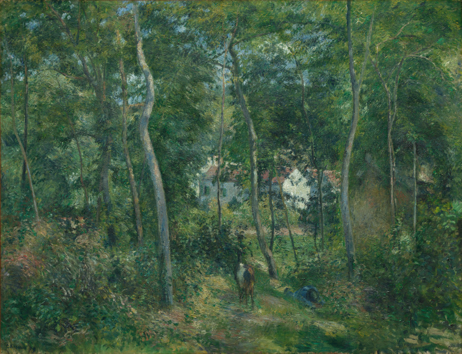 Edge of the Woods Near L'Hermitage, Pontoise, Camille Pissarro, 1879