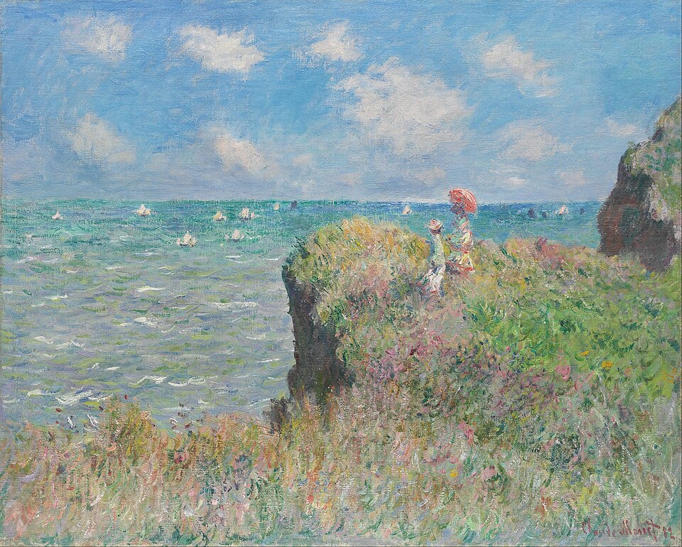 Cliff Walk at Pourville, Claude Monet, 1882