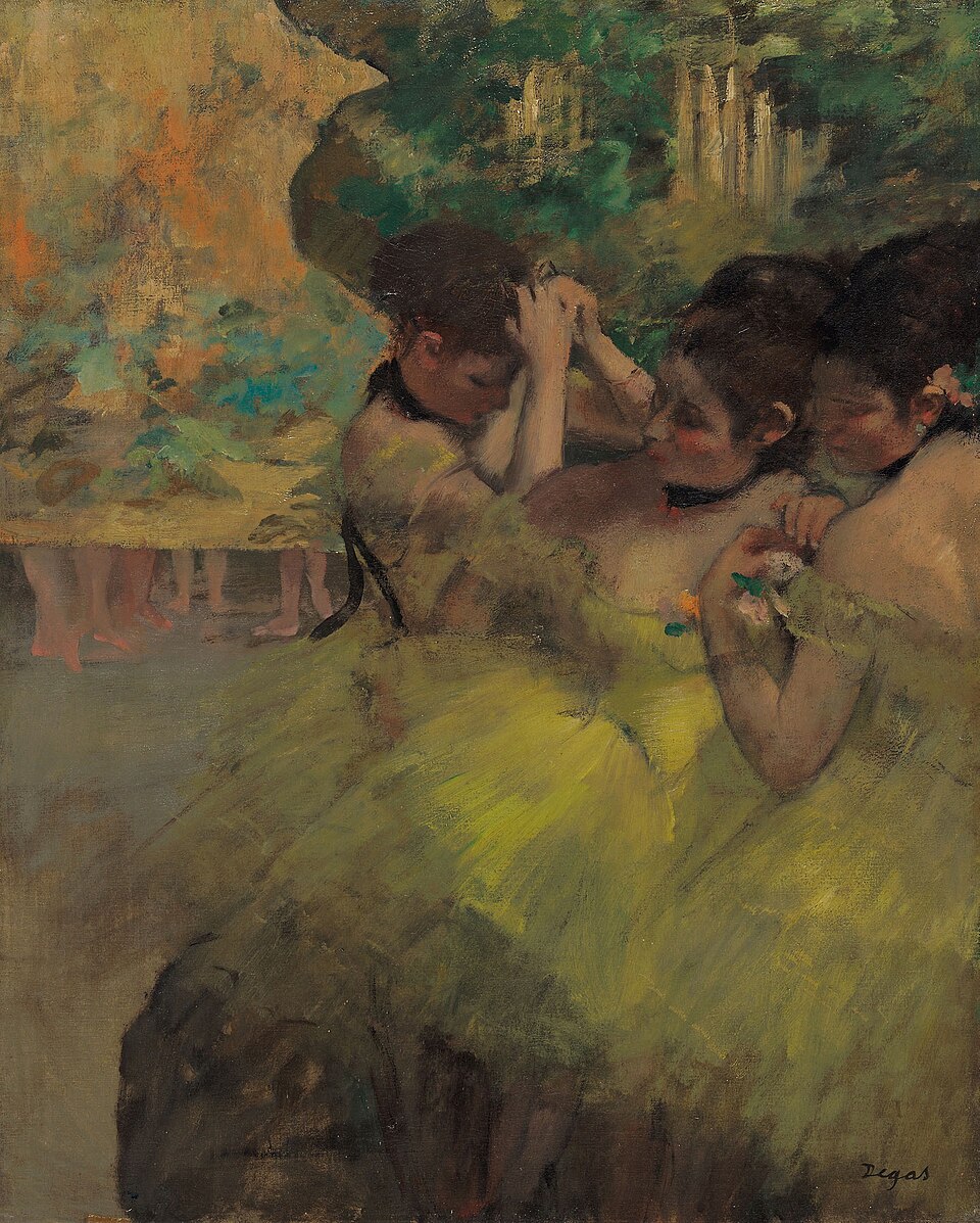 Yellow Dancers (In the Wings), Edgar Degas, 1874–76