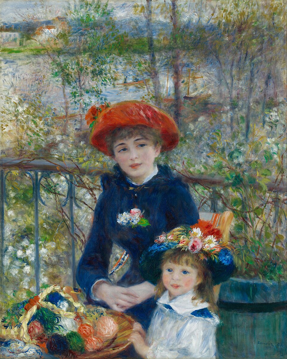 Two Sisters (On the Terrace), Pierre-Auguste Renoir, 1881