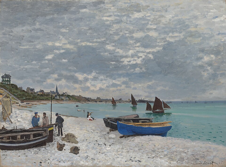 The Beach at Sainte-Adresse, Claude Monet, 1867