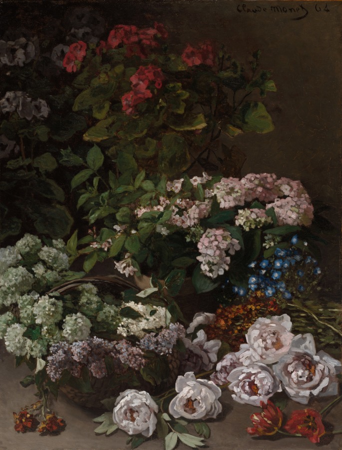 Spring Flowers, Claude Monet, 1864